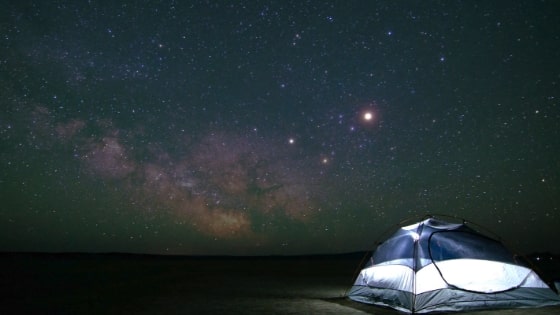 camping under the stars